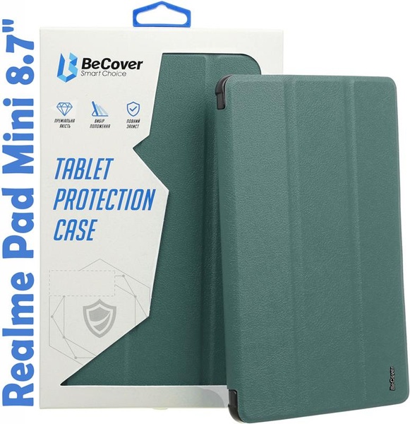 Чохол-книжка BeCover Smart для Realme Pad Mini 8.7" Dark Green (708259) 708259 фото
