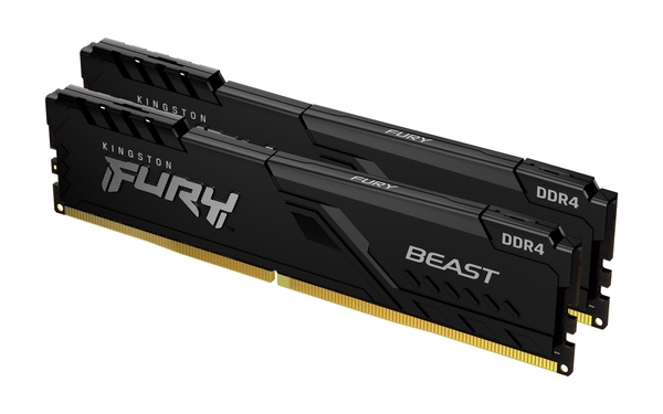 Модуль пам`ятi DDR4 2x16GB/3733 Kingston Fury Beast Black (KF437C19BB1K2/32) KF437C19BB1K2/32 фото