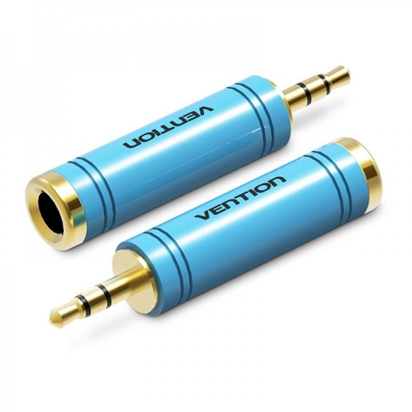 Адаптер Vention 6.35 мм - 3.5 мм (M/F), блакитний (VAB-S04-L) VAB-S04-L фото