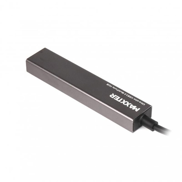 Концентратор USB Type-C Maxxter 4хUSB3.0 Dark Grey (HU3C-4P-02) HU3C-4P-02 фото