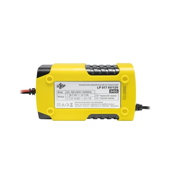 Зарядний пристрій для АКБ LogicPower AC-017 6V/12V 1.7A (LP9495) LP9495 фото