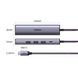 Концентратор USB Type-C Ugreen CM475 3xUSB 3.0 + RJ45 1000M Ethernet, Gray (20932) 20932 фото 4