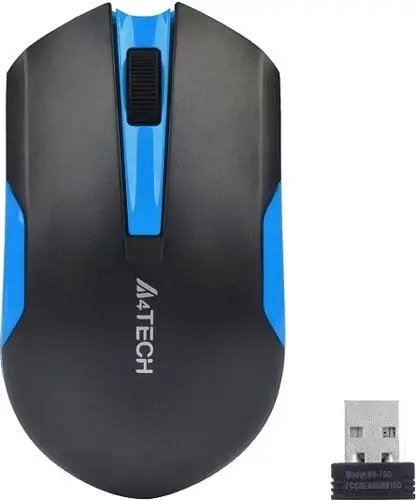 Мишка бездротова A4Tech G3-200N Black/Blue USB V-Track G3-200N (Black+Blue) фото