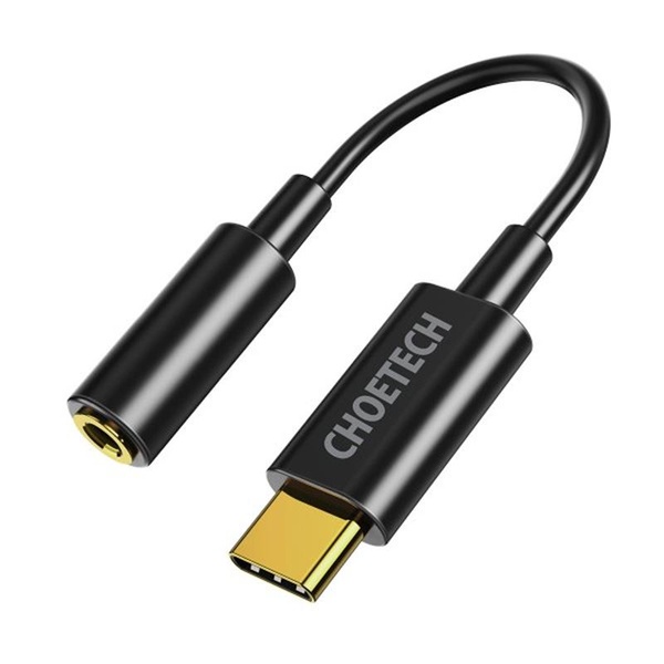 Адаптер Choetech USB Type-C - 3.5 мм (M/F), Black (AUX003-BK) AUX003-BK фото