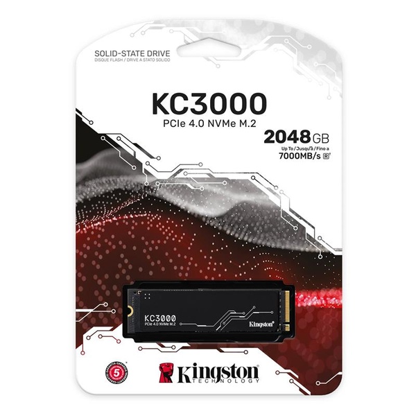 Накопичувач SSD 2TB Kingston KC3000 M.2 2280 PCIe 4.0 x4 NVMe 3D TLC (SKC3000D/2048G) SKC3000D/2048G фото