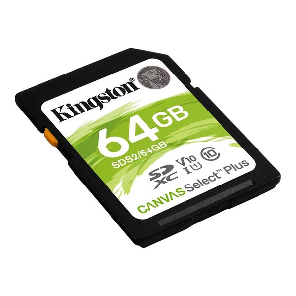 Карта пам`яті SDXC 64GB UHS-I Class 10 Kingston Canvas Select Plus R100MB/s (SDS2/64GB) SDS2/64GB фото