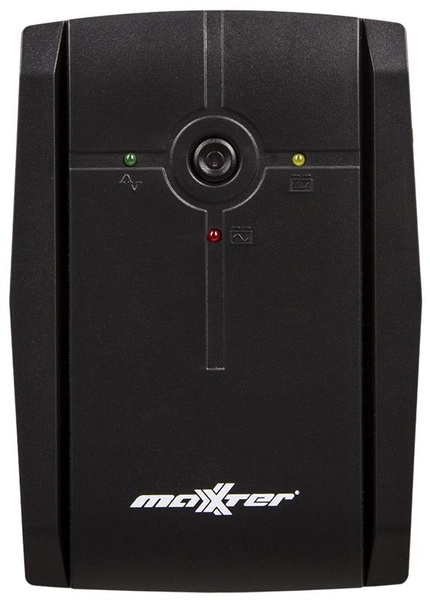 Джерело безребійного живлення Maxxter MX-UPS-B650-02 650VA, AVR, 2xShuko MX-UPS-B650-02 фото