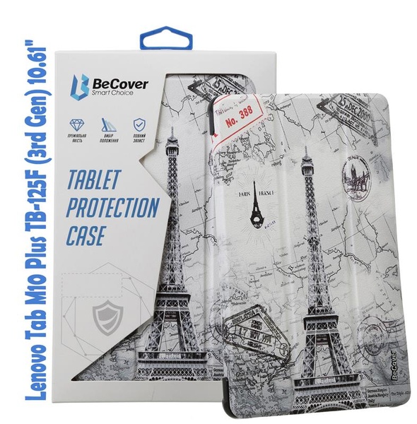Чохол-книжка BeCover Smart для Lenovo Tab M10 Plus TB-125F (3rd Gen) 10.61" Paris (708316) 708316 фото