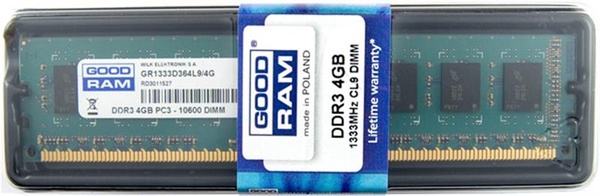 Модуль пам`ятi DDR3 4GB/1333 GOODRAM (GR1333D364L9S/4G) GR1333D364L9S/4G фото