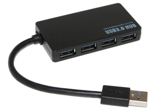 Концентратор USB3.0 Voltronic 4хUSB3.0 Black (YT-3HF4/2TB/08645), Blister YT-3HF4/2TB/08645 фото