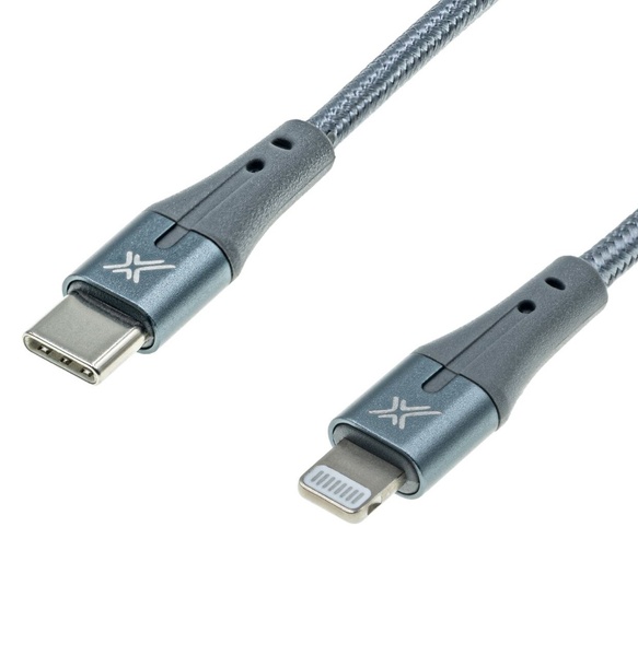 Кабель Grand-X USB-C-Lightning MFI, Power Delivery, 18W, 1м, Gray (CL-01) CL-01 фото