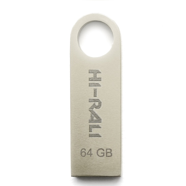 Флеш-накопичувач USB 64GB Hi-Rali Shuttle Series Silver (HI-64GBSHSL) HI-64GBSHSL фото
