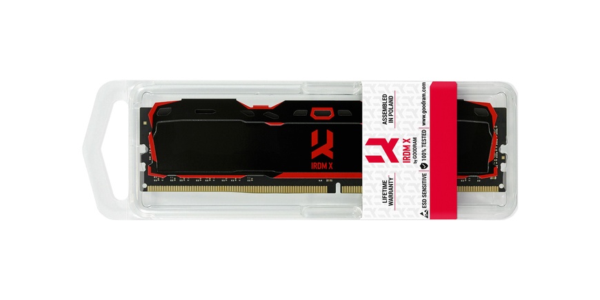 Модуль пам`ятi DDR4 8GB/3200 GOODRAM Iridium X Black (IR-X3200D464L16SA/8G) IR-X3200D464L16SA/8G фото