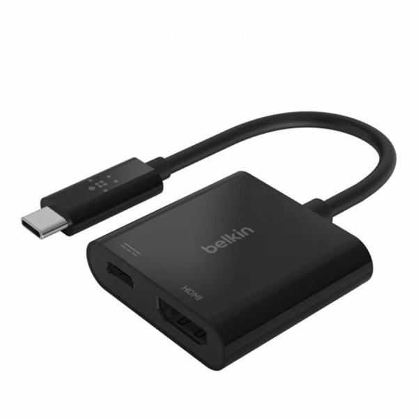 Адаптер Belkin USB Type-C - HDMI+USB Type-C (M/F), Black (AVC002BTBK) AVC002BTBK фото