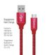 Кабель ColorWay USB-USB-C, 2.4А, 2м Red (CW-CBUC008-RD) CW-CBUC008-RD фото 2