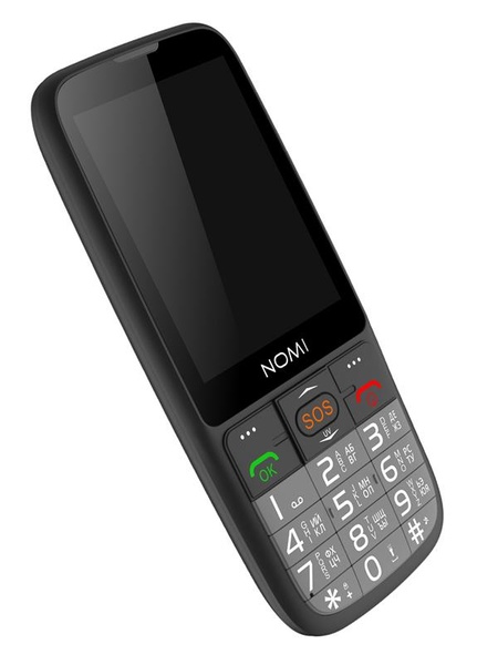 Мобiльний телефон Nomi i281+ Dual Sim Black Nomi i281+ Black фото