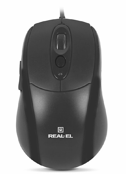 Мишка REAL-EL RM-290 Black USB EL123200011 фото