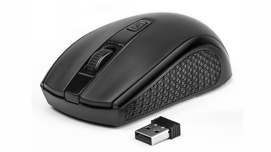 Мишка бездротова REAL-EL RM-308 Black USB EL123200033 фото