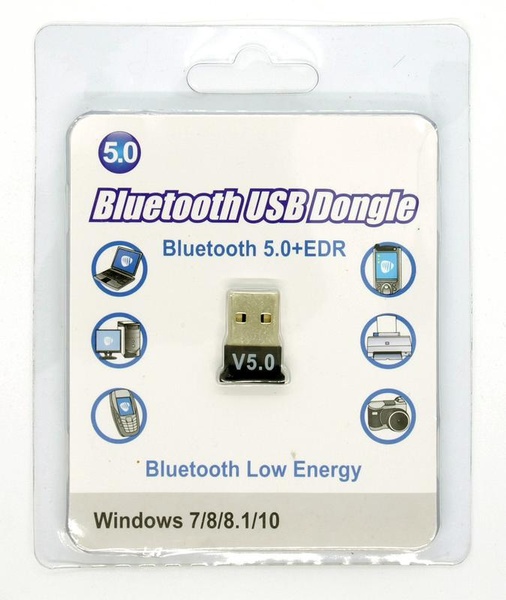 Bluetooth-адаптер HQ-Tech BT5-S1, Bluetooth 5.0 + EDR, Extra Slim, RTL8761B, USB, блістер HQ-Tech BT5-S1 фото