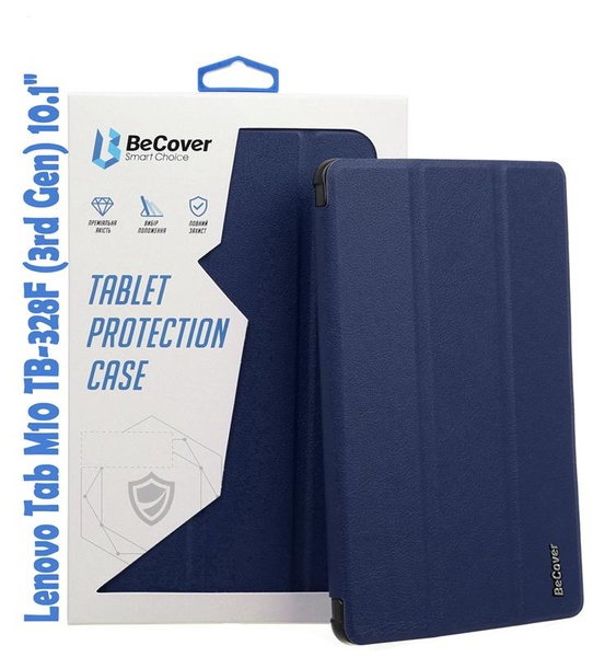 Чохол-книжка BeCover Smart для Lenovo Tab M10 TB-328F (3rd Gen) 10.1" Deep Blue (708282) 708282 фото