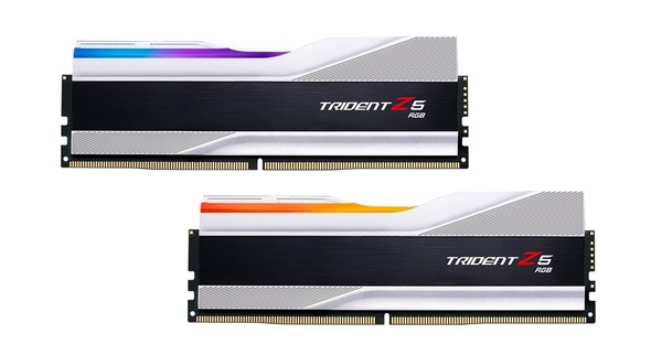 Модуль пам`ятi DDR5 2x32GB/6400 G.Skill Trident Z5 RGB Silver (F5-6400J3239G32GX2-TZ5RS) F5-6400J3239G32GX2-TZ5RS фото