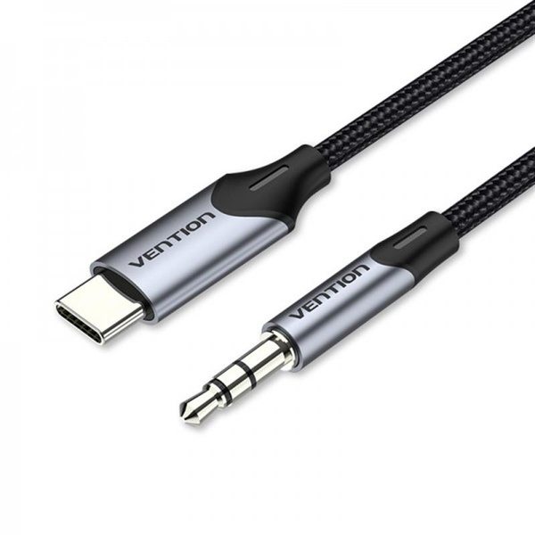 Кабель Vention USB Type-C - 3.5 мм (M/M), 1 м, Black (BGKHF) BGKHF фото