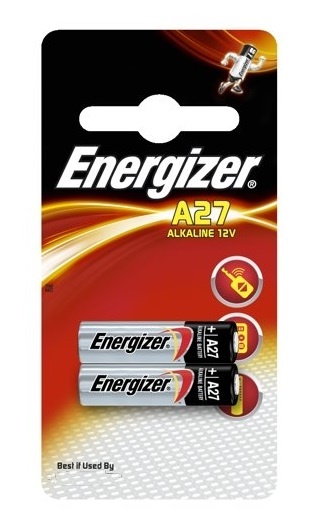 Батарейка Energizer A27 (27A) 12V BL 2 шт Energizer A27(27A)/2 фото