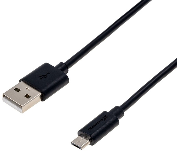 Кабель Grand-X USB-microUSB, Cu, 2.5м Black (PM025B) box PM025B фото