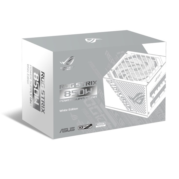 Блок живлення Asus ROG Strix 850W Gold White Edition (90YE00A4-B0NA00) 90YE00A4-B0NA00 фото