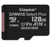Карта пам`яті MicroSDXC 128GB UHS-I Class 10 Kingston Canvas Select Plus R100MB/s (SDCS2/128GBSP) SDCS2/128GBSP фото 1