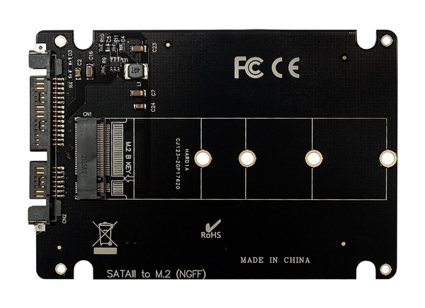 Плата розширення Frime (ECF-PCIEtoSSD015) PCI-E-4хM2, PLX8747 ECF-PCIEtoSSD015 фото