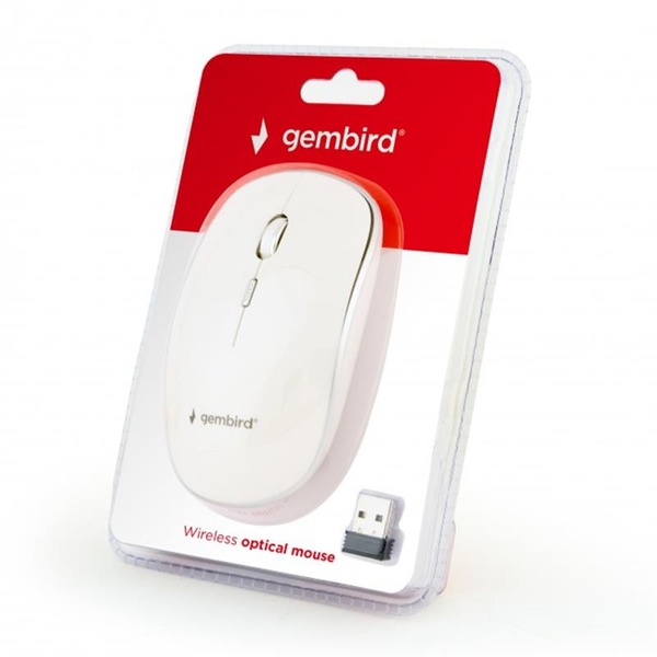 Мишка бездротова Gembird MUSW-4B-01-W White USB MUSW-4B-01-W фото