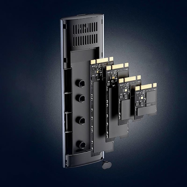 Зовнішня кишеня Ugreen для SSD M.2 (NVMe) M-Key 3.2 Gen2 CM400 Gray (90264) 90264 фото