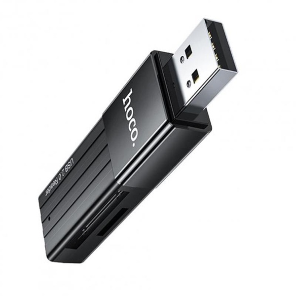 Кардрідер USB2.0 Hoco HB20 Black (HB20U2) HB20U2 фото