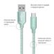 Кабель ColorWay USB-USB-C, 2.4А, 2м Mint (CW-CBUC008-MT) CW-CBUC008-MT фото 2