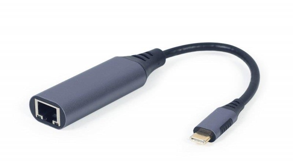 Адаптер Cablexpert (A-USB3C-LAN-01) USB Type-C-RJ-45, 0.15м, Black A-USB3C-LAN-01 фото