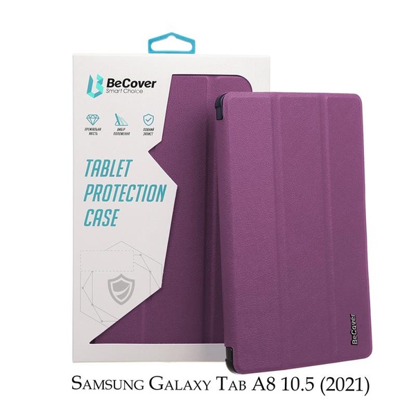 Чохол-книжка BeCover Smart для Samsung Galaxy Tab A8 SM-X200/SM-X205 Purple (707266) 707266 фото