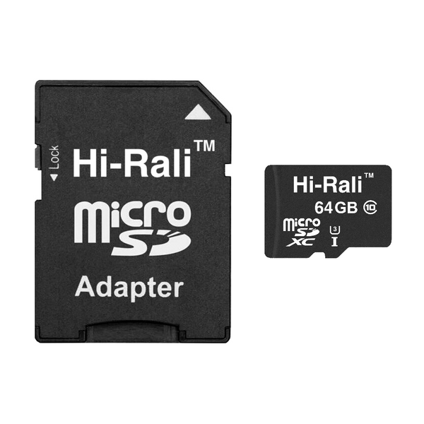Карта пам`ятi MicroSDXC 64GB UHS-I/U3 Class 10 Hi-Rali + SD-adapter (HI-64GBSDU3CL10-01) HI-64GBSDU3CL10-01 фото