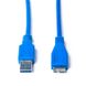 Кабель ProLogix (PR-USB-P-12-30-3m) USB 3.0 AM/MicroBM, синій, 3м PR-USB-P-12-30-3m фото 2