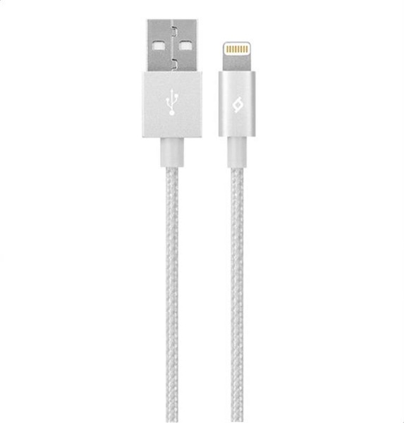 Кабель Ttec (2DKM02G) USB - Lightning, AlumiCable, 1.2м, Silver, MFi 2DKM02G фото