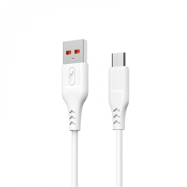 Кабель SkyDolphin S61VB USB - мicroUSB 2м, White (USB-000451) USB-000451 фото