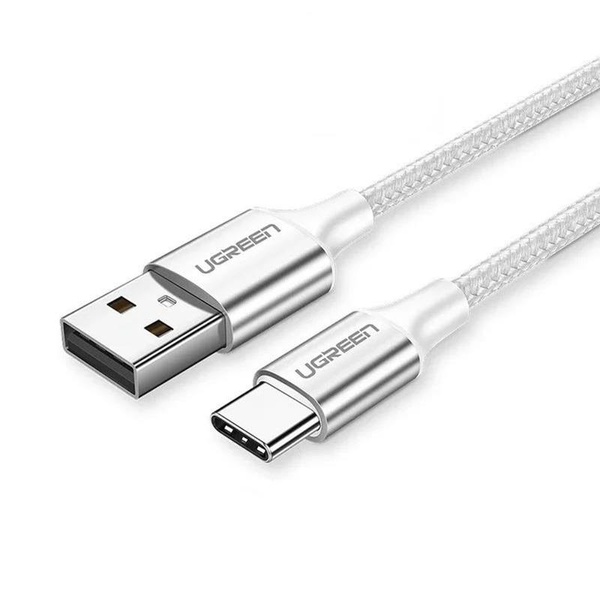 Кабель Ugreen US288 USB - USB-C, 3м, Silver-White (60409) 60409 фото