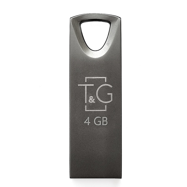 Флеш-накопичувач USB 4GB T&G 117 Metal Series Black (TG117BK-4G) TG117BK-4G фото