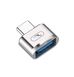Перехідник SkyDolphin OT05 Mini Type-C - USB silver (ADPT-00030) ADPT-00030 фото 1