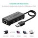 Концентратор USB 3.0 Ugreen 3xUSB 2.0 + RJ45 1000M Ethernet, Black (20264) 20264 фото 6