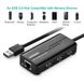 Концентратор USB 3.0 Ugreen 3xUSB 2.0 + RJ45 1000M Ethernet, Black (20264) 20264 фото 2