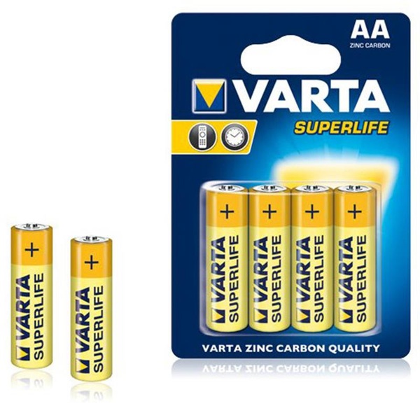 Батарейка Varta Superlife 2006 AA/LR06 BL 4шт, жовта Varta 2006 фото