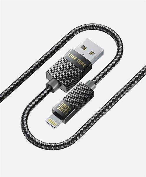 Кабель Luxe Cube Premium USB-Lightning, 1м, сірий (9780201379648) 9780201379648 фото