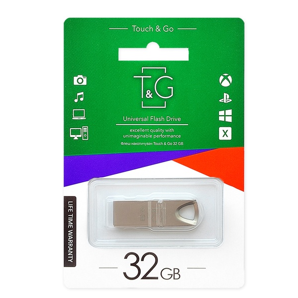 Флеш-накопичувач USB 32GB T&G 117 Metal Series Silver (TG117SL-32G) TG117SL-32G фото