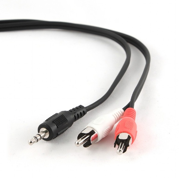 Аудіо-кабель Cablexpert 3.5 мм - 2хRCA (M/M), 10 м, Black (CCA-458-10M) CCA-458-10M фото